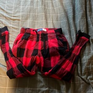 Red pajama pants, size small